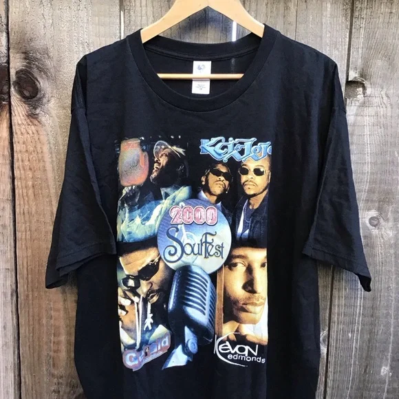 Vintage y2k Soul fest 2000 Maze KCI and Jojo band rap tee mens xxl
